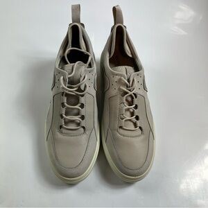 ECCO Women's Soft 7 Wedge City Sneaker Gravel Yak Nubuck Size US 11 EU42